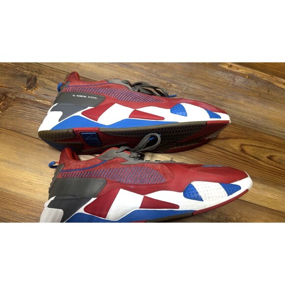 Puma RS-X Retro Red Steel Gray Indigo Running  Shoes Mens 12 US 371511 01 - Picture 3 of 10